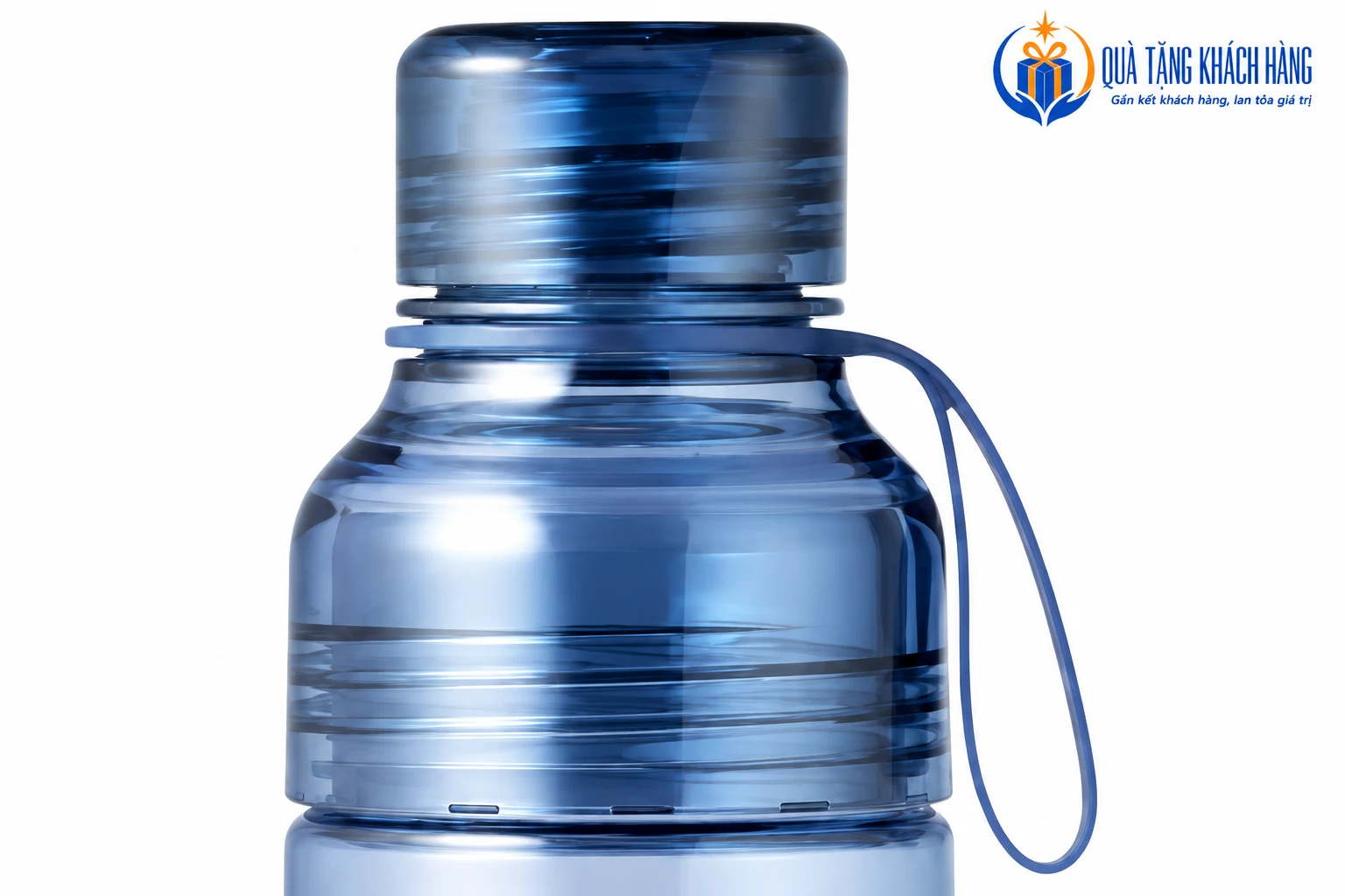 Chi tiết nắp đang đóng và quai mảnh của ABF770 xanh dương