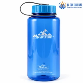 Dáng bình Mountain xanh, nắp và vòng nối ngắn màu xám