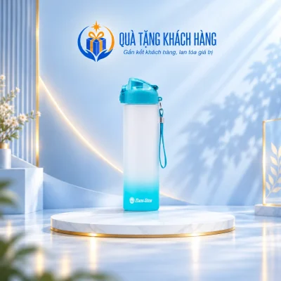 Bình Rạng Đông RD-07P1 700ml xanh chuyển sắc, nắp và dây xanh
