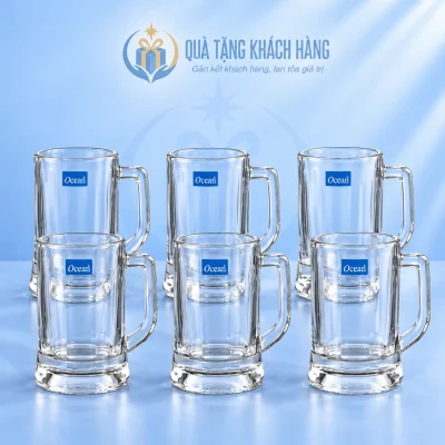 Bộ sáu cốc thủy tinh Ocean B0840 có quai