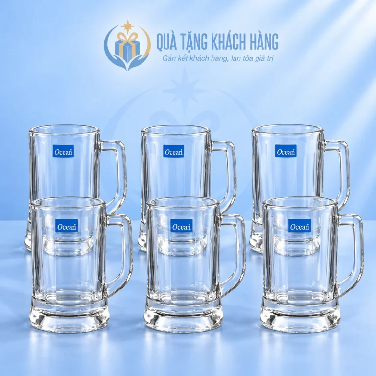 Bộ sáu cốc thủy tinh Ocean B0840 có quai