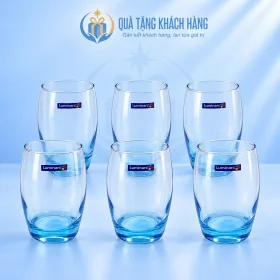Bộ sáu ly Luminarc L8951 350ml đáy xanh
