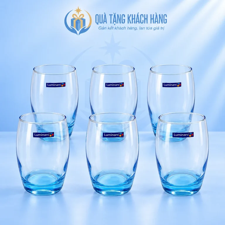 Bộ sáu ly Luminarc L8951 350ml đáy xanh