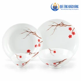Bốn kiểu món đại diện với hoa văn Hồng Mai