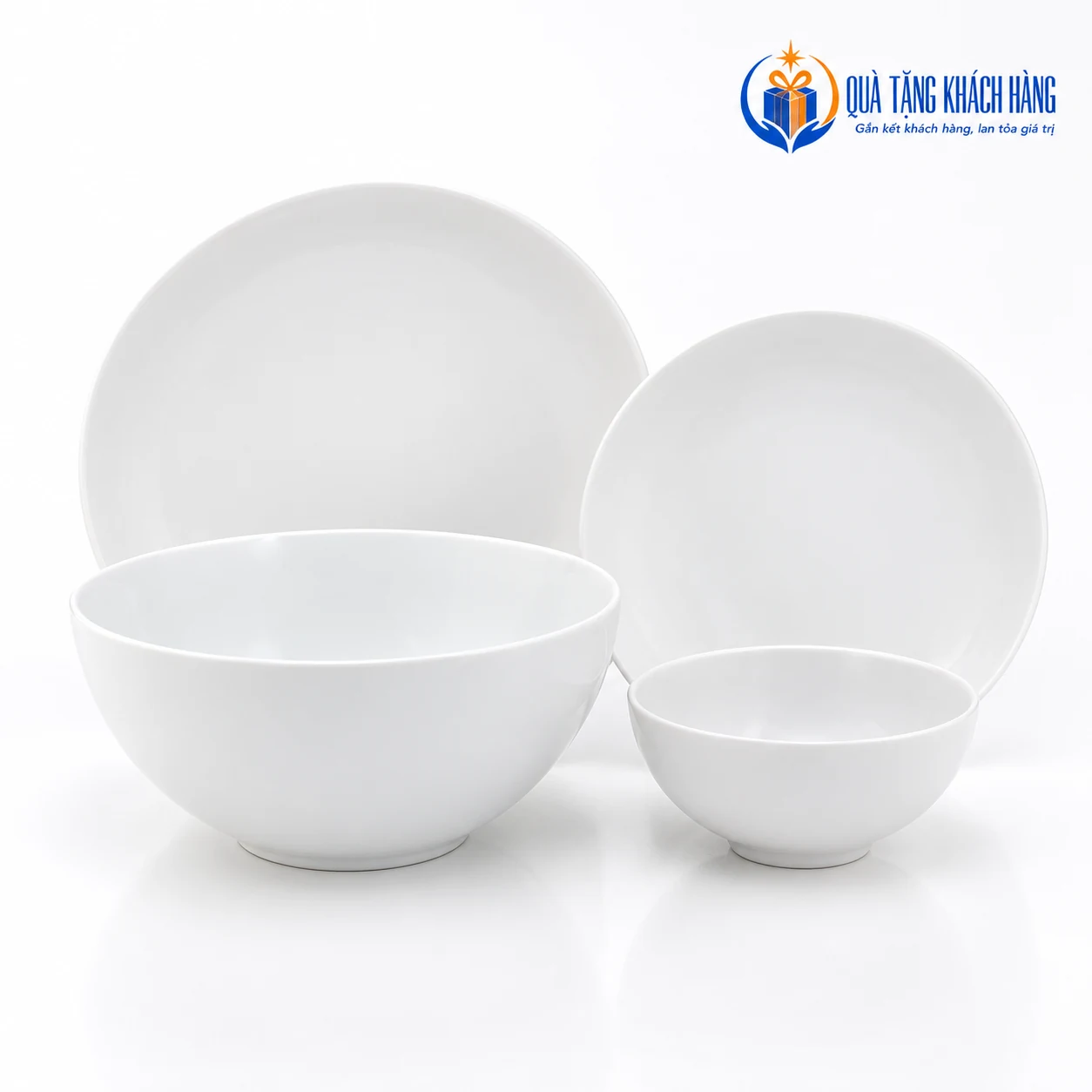 Bốn kiểu món đại diện của bộ Timeless Trắng