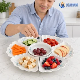 Bày món với riêng bảy phần của bộ Mặt Trời