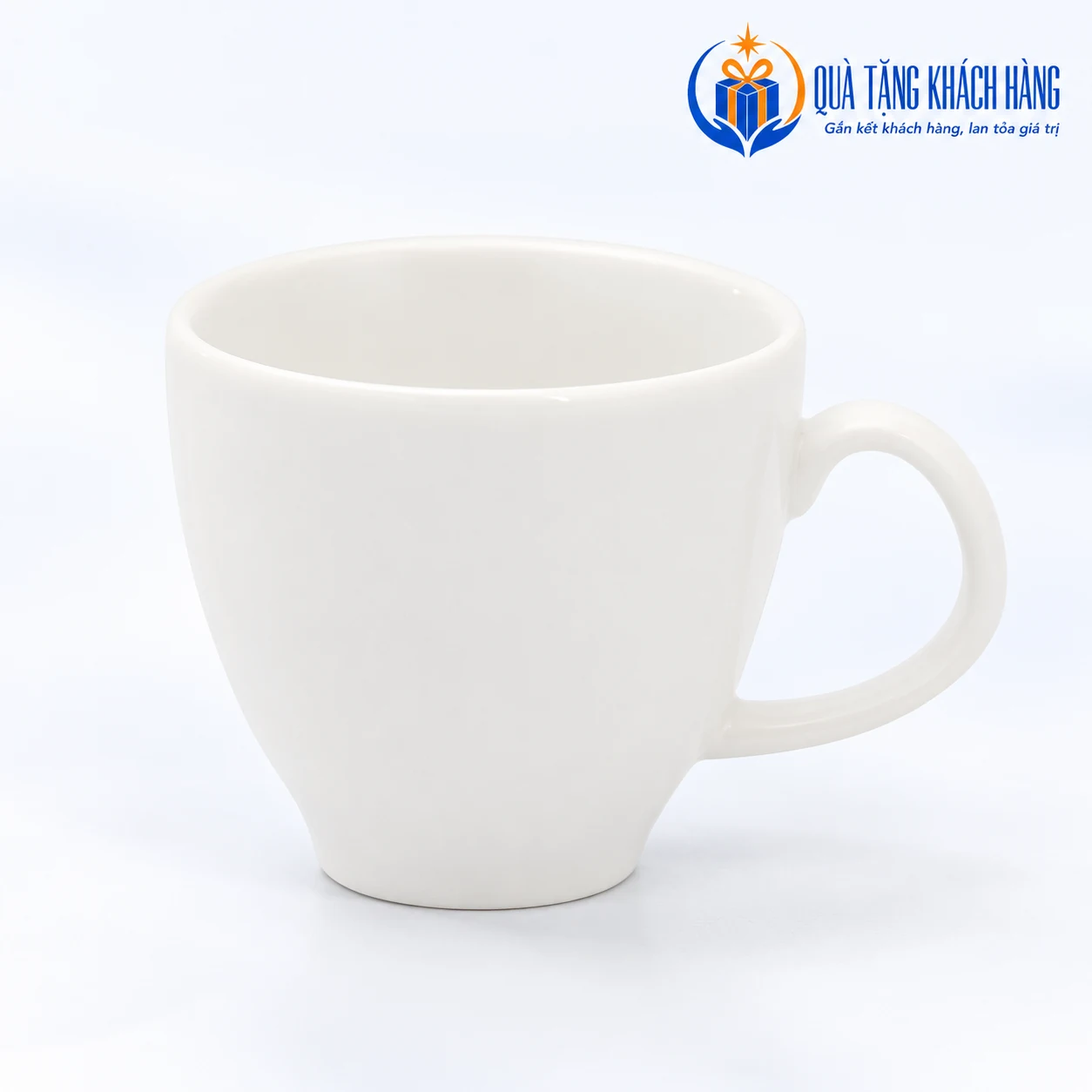 Chi tiết tách cao Anna 80ml có quai cong và đáy thu gọn