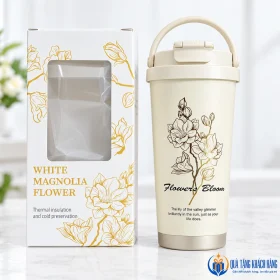 Cốc Flower hoa nét vàng cùng kiểu hộp cửa sổ theo mẫu