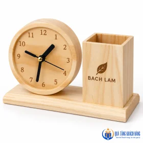 Mô phỏng khắc biểu tượng chiếc lá và tên BACH LAM