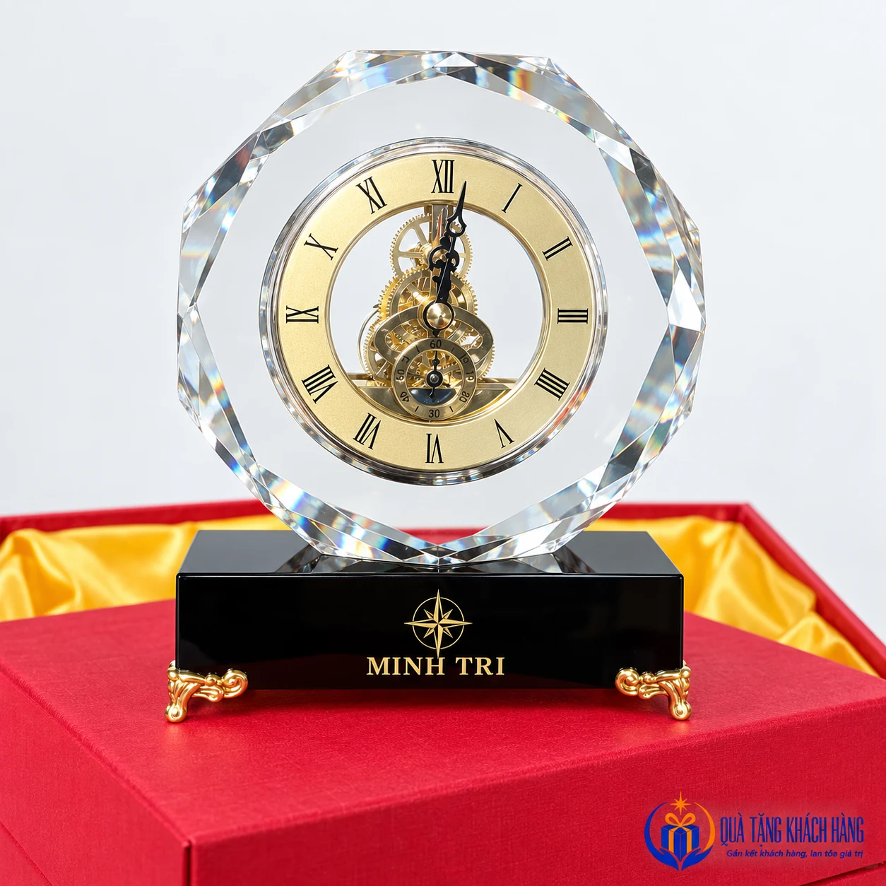 Mô phỏng nhận diện MINH TRI trên đế đồng hồ