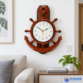 Đồng hồ dáng neo ở góc tiếp khách gia đình