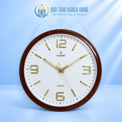 Đồng hồ Kashi K86 số cọc 42cm trên nền thương hiệu