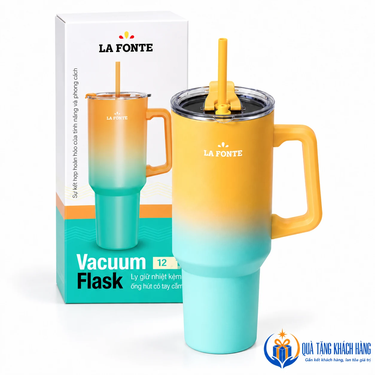 Ly La Fonte 1200ml cùng kiểu bao bì theo mẫu