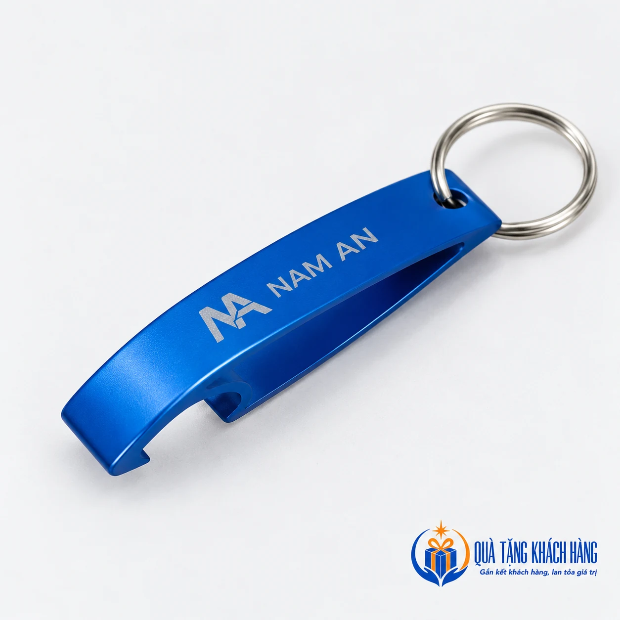 Mô phỏng nhận diện NAM AN trên móc khóa khui bia 02