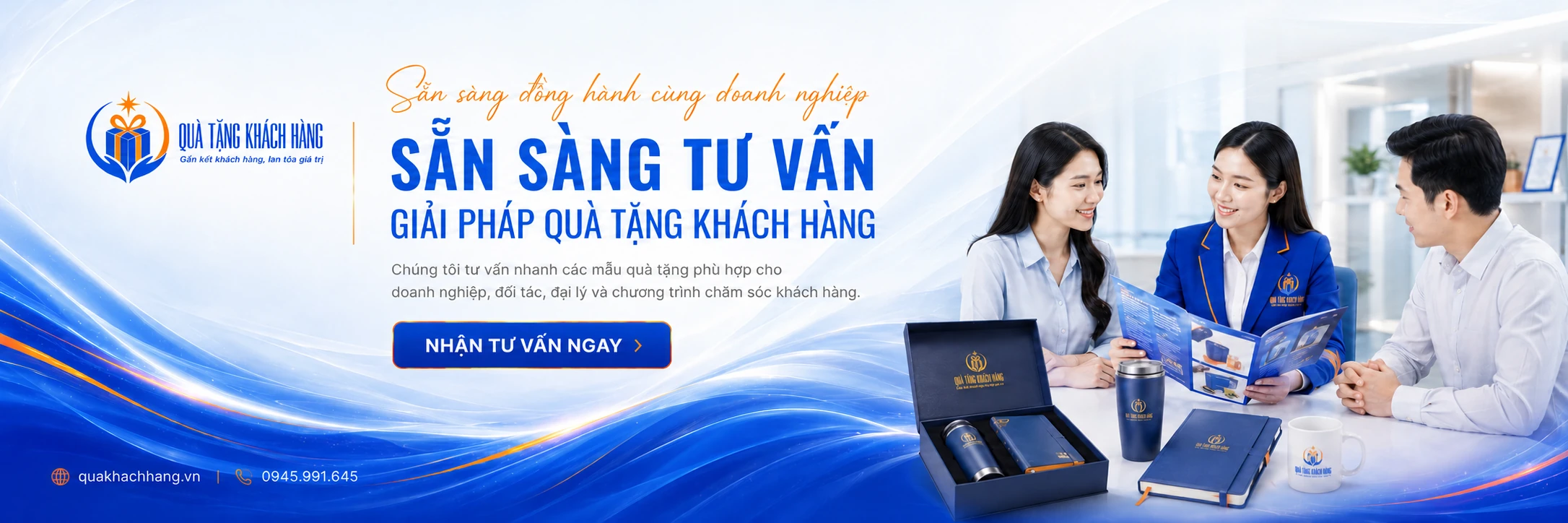 Nhận tư vấn quà tặng khách hàng — banner minh họa