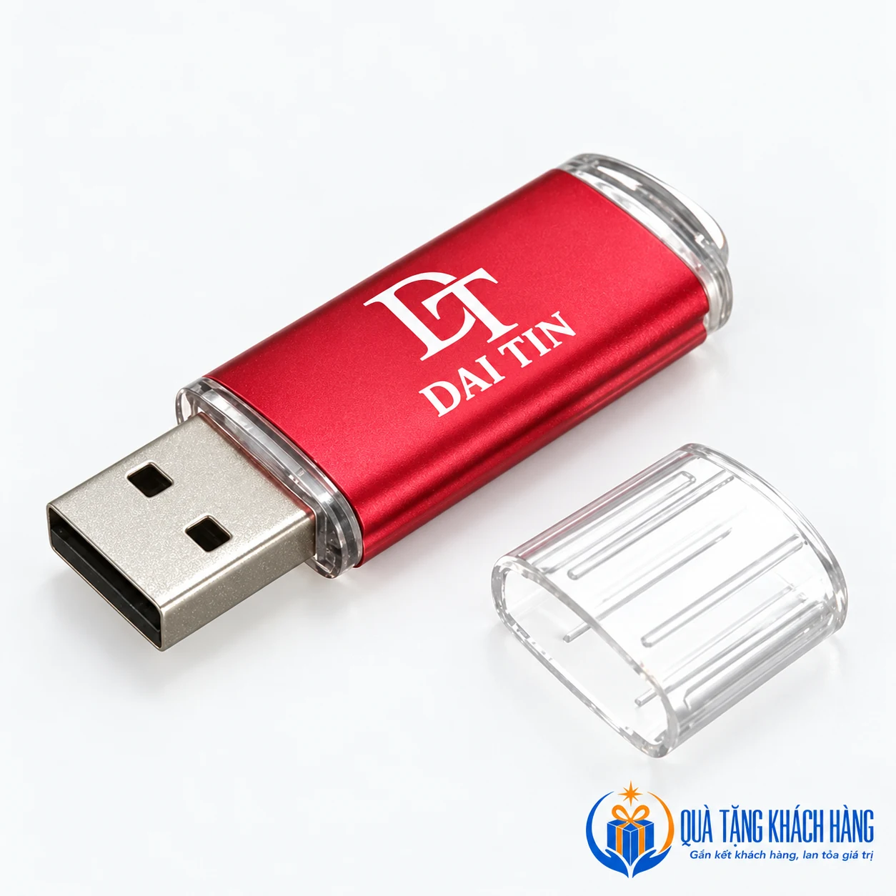 Mô phỏng nhận diện DAI TIN trắng trên USB UKV 024 đỏ